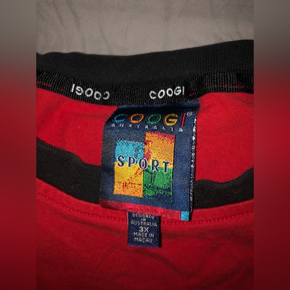 Coogi Australia red heavy t shirt like new sz 3xl - Picture 3 of 3